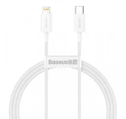 Кабель Lightning > USB Type-C  Baseus Superior Series PD 20W 1.0m (CATLYS-A02) White
