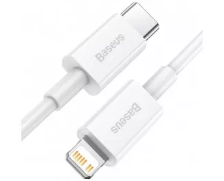 Кабель Lightning > USB Type-C  Baseus Superior Series PD 20W 1.0m (CATLYS-A02) White