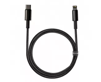 Кабель Lightning > USB Type-C  Baseus Tungsten Gold Fast Charging Data Cable PD 20W 1.0m (CATLWJ-01) Black