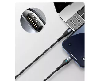 Кабель Lightning > USB Type-C  Baseus Zinc Magnetic Safe PD 20W 1.0m (CATLXC-01) Black