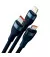 Кабель USB > USB Type-C + Lightning + microUSB Baseus Flash Series Ⅱ One-for-three Fast Charging Data Cable 100W 1.2 m (CASS030003) Blue
