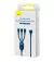 Кабель USB > USB Type-C + Lightning + microUSB Baseus Flash Series Ⅱ One-for-three Fast Charging Data Cable 66W 1.2 m (CASS040003) Blue