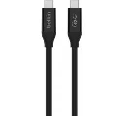 Кабель USB-C > USB-C зарядки/синхронизации Belkin 0.8м, 100Вт, Type-С, USB4, 40Гбс, черный