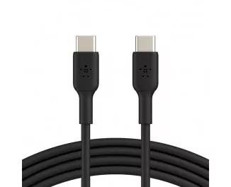 Кабель USB-C > USB-C зарядки/синхронизации Belkin 1м, 60Вт, Type-C, PVC, черный