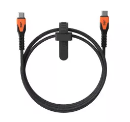 Кабель USB-C > USB-C зарядки/синхронизации UAG 1.5м, 60Вт, Type-C, Rugged Kevlar, Black/Orange