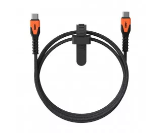 Кабель USB-C > USB-C зарядки/синхронизации UAG 1.5м, 60Вт, Type-C, Rugged Kevlar, Black/Orange