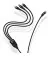 Кабель USB + USB Type-C > USB Type-C + Lightning + microUSB Baseus Flash Series Ⅱ Two-for-three Charging Cable 100W 1.2 m (CASS030103) Black