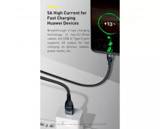 Кабель USB + USB Type-C > USB Type-C + Lightning + microUSB Baseus Flash Series Ⅱ Two-for-three Charging Cable 100W 1.2 m (CASS030103) Blue