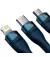 Кабель USB + USB Type-C > USB Type-C + Lightning + microUSB Baseus Flash Series Ⅱ Two-for-three Charging Cable 100W 1.2 m (CASS030103) Blue