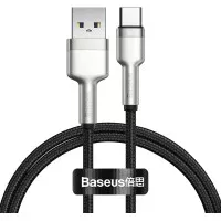Кабель USB Type-C > USB  Baseus Cafule Metal Data Cable 66W 0.25m (CAKF000001) Black