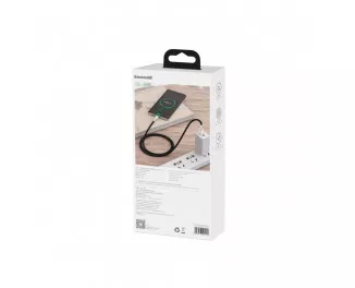 Кабель USB Type-C > USB  Baseus Cafule Metal Data Cable 66W 1.0m (CAKF000101) Black