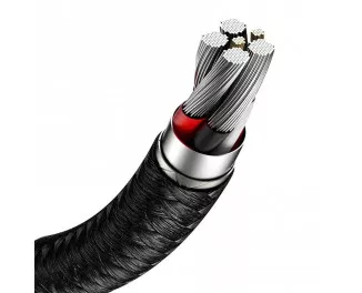 Кабель USB Type-C > USB  Baseus Cafule Metal Data Cable 66W 1.0m (CAKF000101) Black