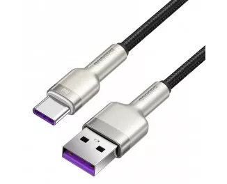 Кабель USB Type-C > USB  Baseus Cafule Metal Data Cable 66W 1.0m (CAKF000101) Black