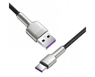 Кабель USB Type-C > USB  Baseus Cafule Metal Data Cable 66W 1.0m (CAKF000101) Black
