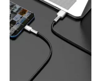 Кабель USB Type-C > USB  Baseus Cafule Metal Data Cable 66W 1.0m (CAKF000101) Black