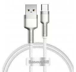 Кабель USB Type-C > USB  Baseus Cafule Metal Data Cable 66W 1.0m (CAKF000102) White