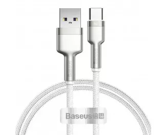 Кабель USB Type-C > USB  Baseus Cafule Metal Data Cable 66W 1.0m (CAKF000102) White