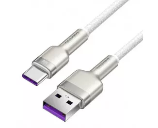 Кабель USB Type-C > USB  Baseus Cafule Metal Data Cable 66W 1.0m (CAKF000102) White