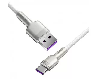 Кабель USB Type-C > USB  Baseus Cafule Metal Data Cable 66W 1.0m (CAKF000102) White