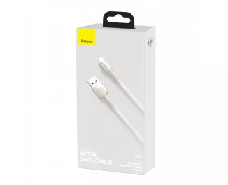 Кабель USB Type-C > USB  Baseus Cafule Metal Data Cable 66W 1.0m (CAKF000102) White