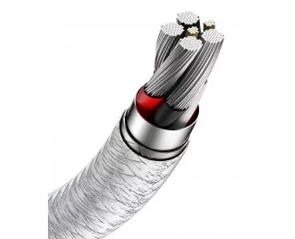 Кабель USB Type-C > USB  Baseus Cafule Metal Data Cable 66W 1.0m (CAKF000102) White