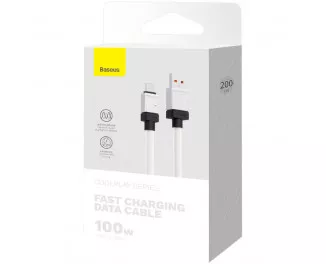 Кабель USB Type-C > USB Baseus CoolPlay Series Fast Charging Cable 100W 2.0m (CAKW000702) White
