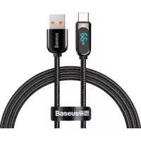 Кабель USB Type-C > USB Baseus Display Fast Charging Data Cable 66W 1.0 m (CASX020001) Black
