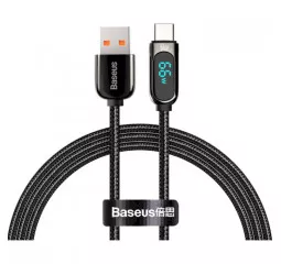 Кабель USB Type-C > USB Baseus Display Fast Charging Data Cable 66W 1.0 m (CASX020001) Black