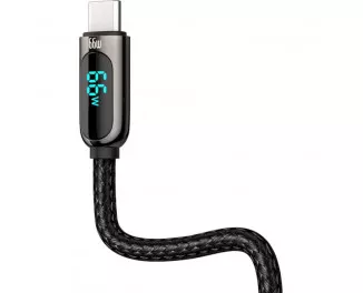 Кабель USB Type-C > USB Baseus Display Fast Charging Data Cable 66W 1.0 m (CASX020001) Black