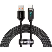 Кабель USB Type-C > USB Baseus Display Fast Charging Data Cable 66W 2.0 m (CASX020101) Black