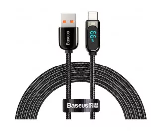 Кабель USB Type-C > USB Baseus Display Fast Charging Data Cable 66W 2.0 m (CASX020101) Black
