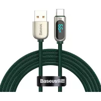 Кабель USB Type-C > USB Baseus Display Fast Charging Data Cable 66W 2.0 m (CASX020106) Green