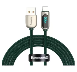 Кабель USB Type-C > USB Baseus Display Fast Charging Data Cable 66W 2.0 m (CASX020106) Green