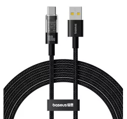 Кабель USB Type-C > USB Baseus Gem Fast Charging Data Cable 100W 2.0 m (P10373002111-01) Cluster Black