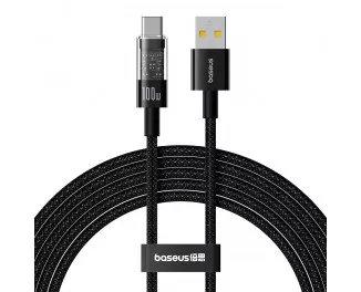 Кабель USB Type-C > USB Baseus Gem Fast Charging Data Cable 100W 2.0 m (P10373002111-01) Cluster Black