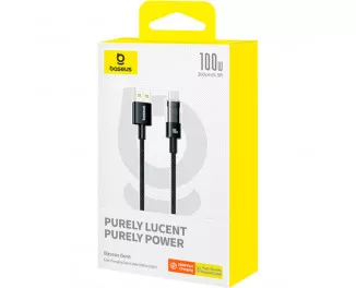 Кабель USB Type-C > USB Baseus Gem Fast Charging Data Cable 100W 2.0 m (P10373002111-01) Cluster Black