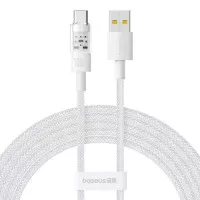 Кабель USB Type-C > USB Baseus Gem Fast Charging Data Cable 100W 2.0 m (P10373002211-01) Moon White