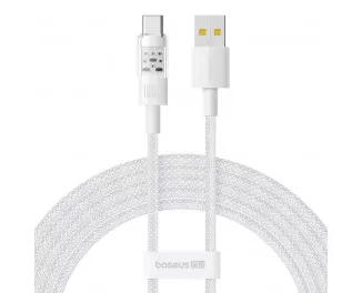Кабель USB Type-C > USB Baseus Gem Fast Charging Data Cable 100W 2.0 m (P10373002211-01) Moon White