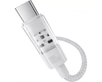 Кабель USB Type-C > USB Baseus Gem Fast Charging Data Cable 100W 2.0 m (P10373002211-01) Moon White