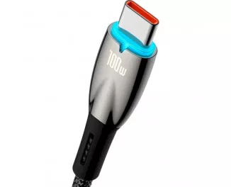 Кабель USB Type-C > USB Baseus Glimmer Series Fast Charging Data Cable 100W 2.0 m (CADH000501) Black