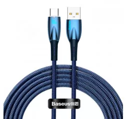 Кабель USB Type-C > USB Baseus Glimmer Series Fast Charging Data Cable 100W 2.0 m (CADH000503) Blue