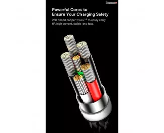 Кабель USB Type-C > USB Baseus Glimmer Series Fast Charging Data Cable 100W 2.0 m (CADH000503) Blue