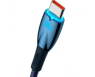 Кабель USB Type-C > USB Baseus Glimmer Series Fast Charging Data Cable 100W 2.0 m (CADH000503) Blue