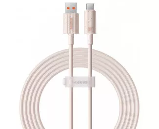 Кабель USB Type-C > USB Baseus Habitat Series Fast Charging Cable 100W 2.0 m (P10360203421-01) Wheat Pink