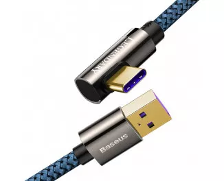 Кабель USB Type-C > USB Baseus Legend Series Elbow Fast Charging Data Cable 66W 2.0m (CACS000503) Blue