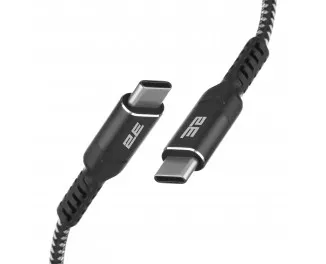 Кабель USB Type-C > USB Type-C 2E 1 м 240 Вт Type-C Black (2E-CCCCAL-WH)