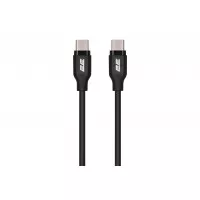 Кабель USB Type-C > USB Type-C  2E 60W 1.0m (2E-CCCC-BL) Black