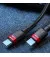 Кабель USB Type-C > USB Type-C  Baseus Cafule Flash Charging PD 2.0 100W 2.0m (CATKLF-AL91) Red/black