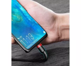 Кабель USB Type-C > USB Type-C  Baseus Cafule Flash Charging PD 2.0 100W 2.0m (CATKLF-AL91) Red/black