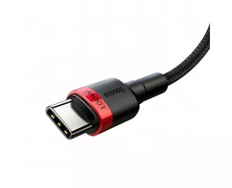 Кабель USB Type-C > USB Type-C  Baseus Cafule Flash Charging PD 2.0 100W 2.0m (CATKLF-AL91) Red/black